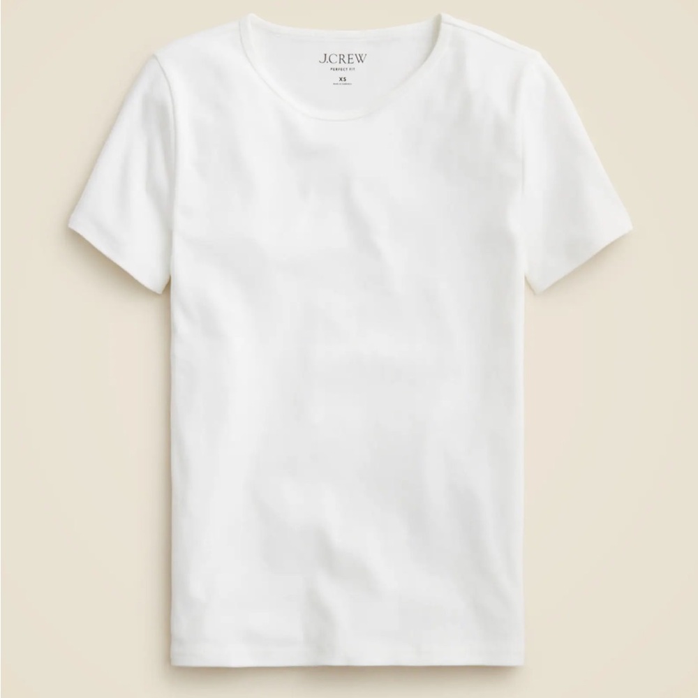 J. Crew New perfect-fit short-sleeve T-shirt NWT size XS